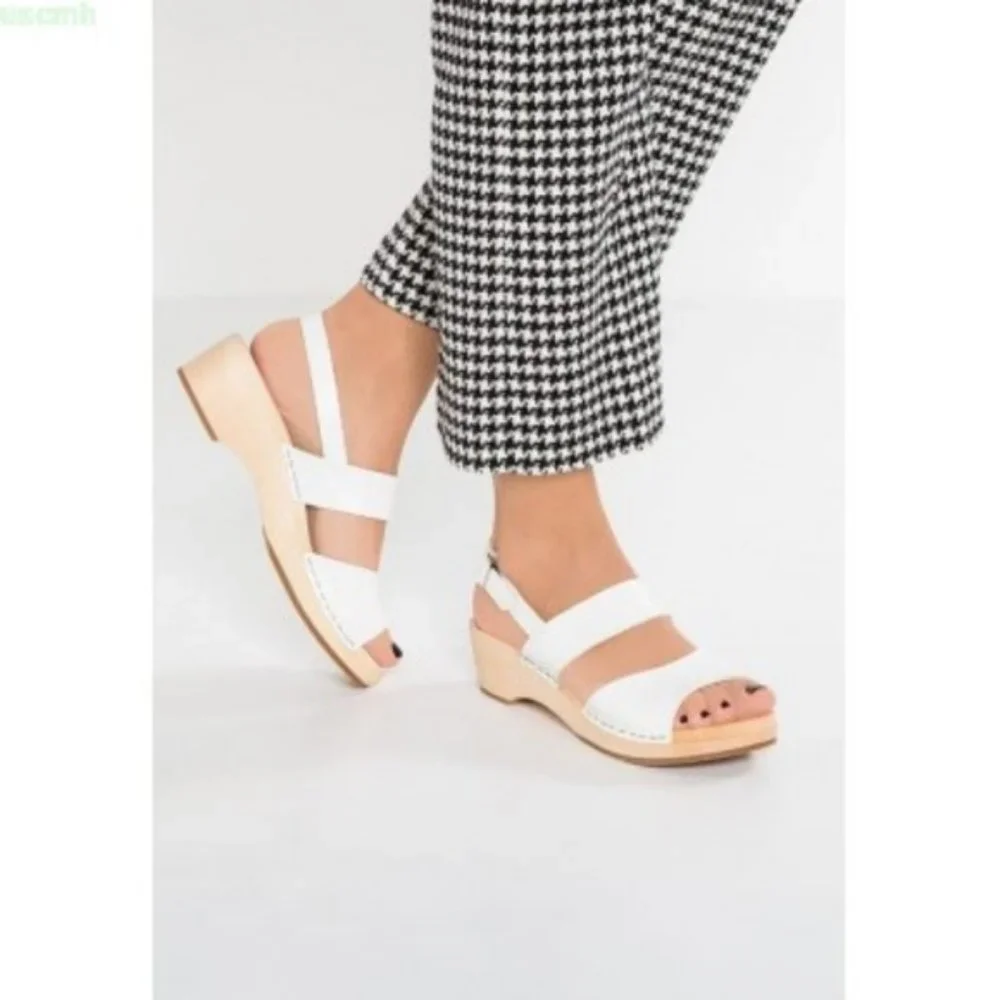 Swedish Hasbeens Helena Leather Sandals - Picture 5 of 11